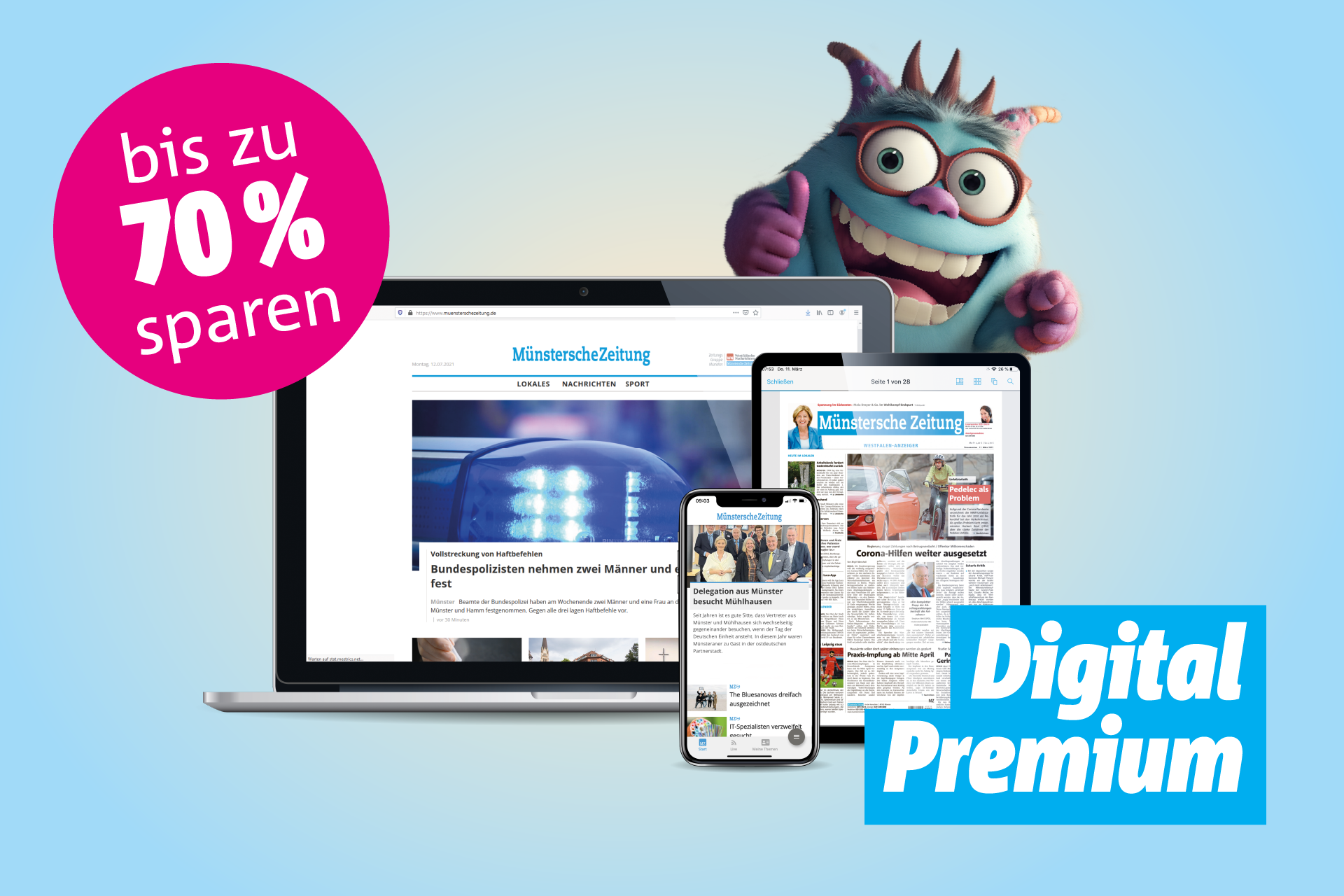 5 Wochenabo Digital Premium